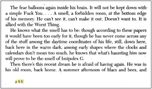 <i>Gravity's Rainbow</i>, page 286