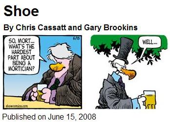 Shoe cartoon, detail, Sunday, June 15, 2008