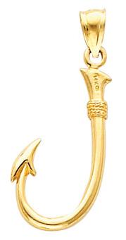 For  fishing enthusiasts: hook pendant from UD Jewelry