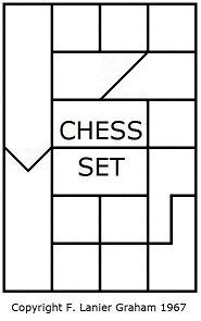 Chess set design by F. Lanier Graham, 1967