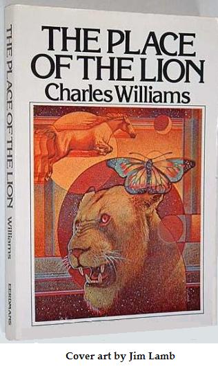 Cover by Jim Lamb for 'The Place of the Lion,' Eerdmans 1979 paperback, ISBN-10 0802812228
