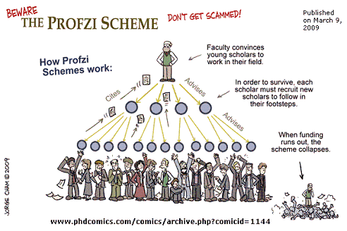 PhD Comics: Ponzi Scheme (March 9, 2009)