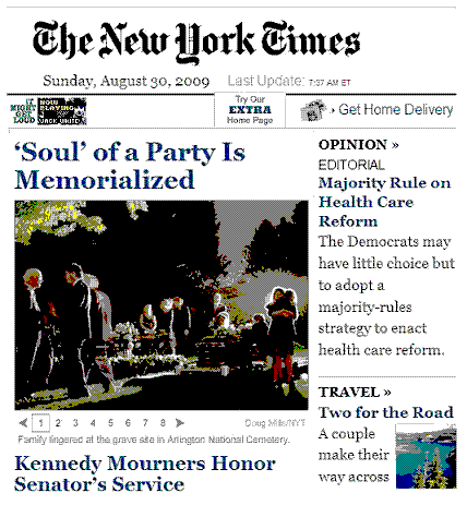 NY Times-- 'Soul' of a Party Is Memorialized