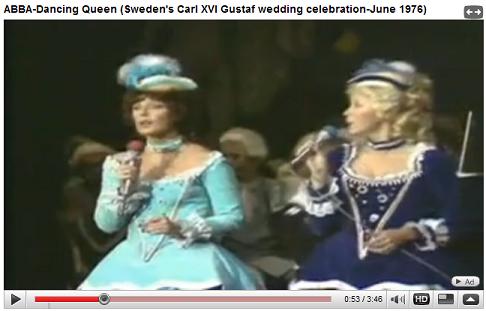 Royal Wedding in Sweden with ABBA performing Dancing Queen