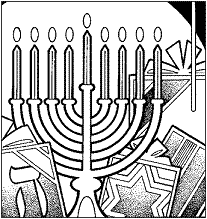 Hannukiah: the nine-part candelabra of Hanukkah