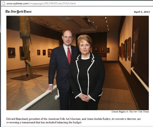 IMAGE- Museum director with 'The Prisoner' jacket