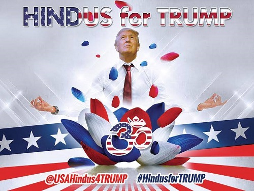 Facebook image — Hindus for Trump'