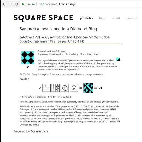 Square Space at cullinane.design