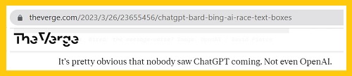 'Nobody saw ChatGPT coming.'
