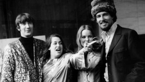 Heyday: The Mamas and Papas (from left) Denny Doherty, Cass Elliot, Michelle Phillips and John Phillips in London in 1967.