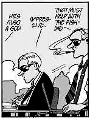 Doonesbury of May 1, 2008: Flashback to Uncle Duke on the leader of Berzerkistan