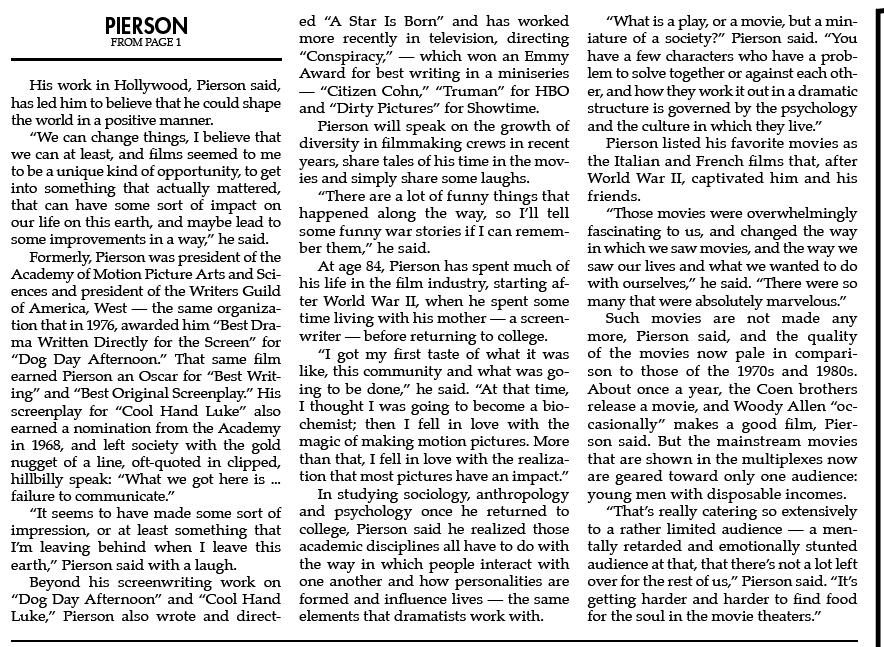 Screenwriter Frank Pierson, part 2