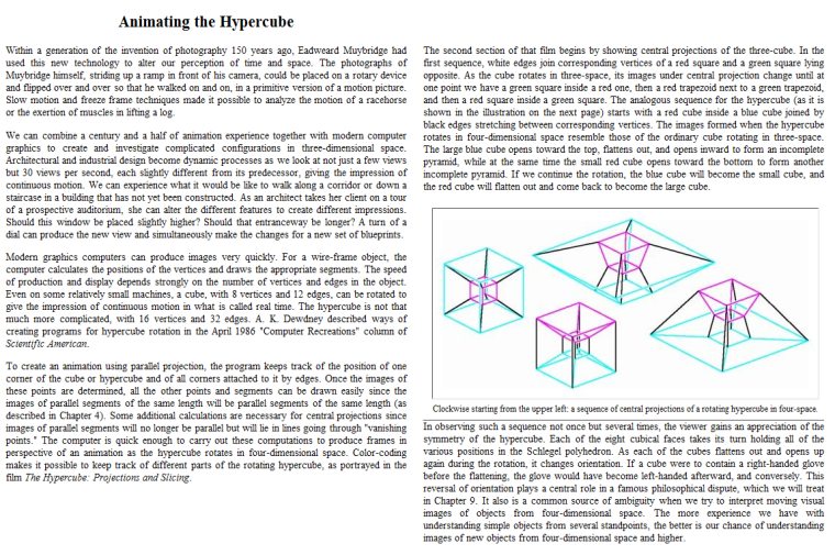 Banchoff on Animating the Torus Within the Hypercube